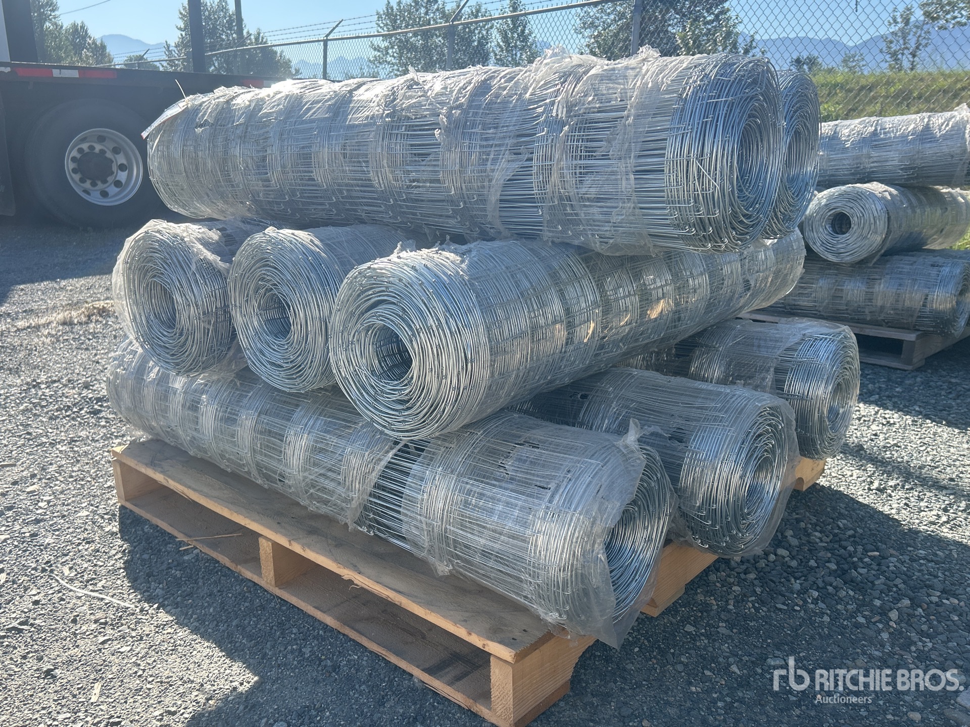 Quantity of (8) 2024 BYT FFC762 330 ft x 4 ft Galvanized Farm Fencing (Unused)