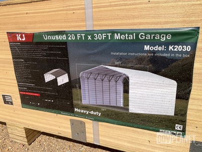 KJ K2030 Metal Garage - Unused