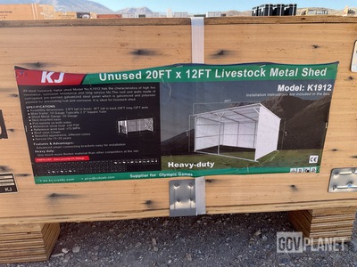 KJ K1912 Livestock Metal Shed - Unused