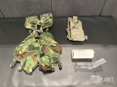(7) Tactical Load Vests, (11) Lug Tools, (10) Holsters & Assorted Items