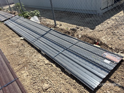 Quantity of Grey Metal Roof Panels (Unused)