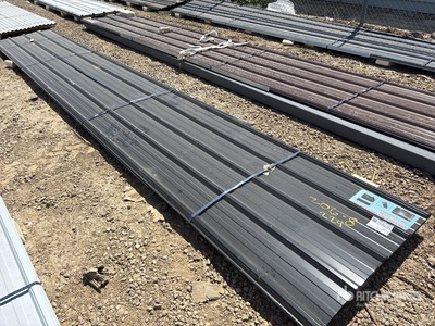 Quantity of (20) Black Metal Roof Panels (Unused)