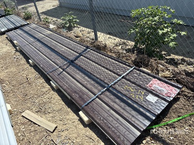 Quantity of (30) Brown Metal Roof Panels (Unused)