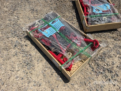 Quantity of Heavy-Duty Ratchet Load Binders 20ft Chains with G70 Hooks Varios otros (Unused)