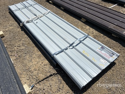 Quantity of (70) White Metal Roof Panels (Unused)