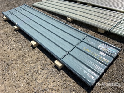 Quantity of (20) Grey Polycarbonate Roof Panel (Unused)