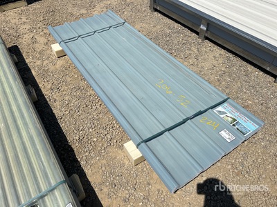 Quantity of (20) Grey Polycarbonate Roof Panel (Unused)