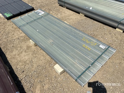 Quantity of (20) 35 in x 8 ft Clear Multi-Wall Polycarbonate Pane Varios otros (Unused)