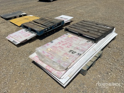 Quantity of 37 in x 8 ft Clear Multi-Wall Polycarbonate Pane (Unused)