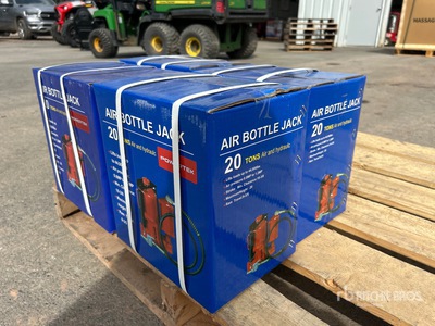 Quantity of (4) 2024 Powertek 20T lifter 20 ton Air Bottle Wagenheber (Unused)