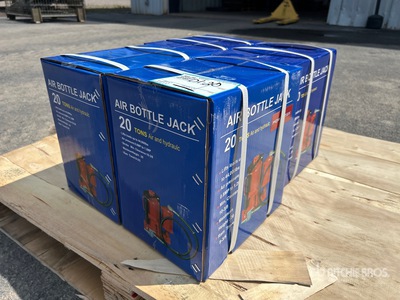 Quantity of (4) 2024 Powertek 20T lifter 20 ton Air Bottle Wagenheber (Unused)