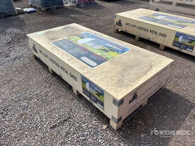 2025 SELA LT2012 20 ft × 12 ft Metal Shed Abri pour le bétail (Unused)