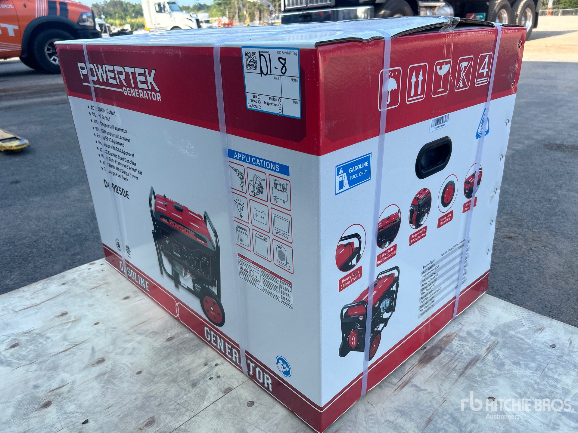 2024 Powertek DG9250E 8 kW Generatore portatile (Unused)