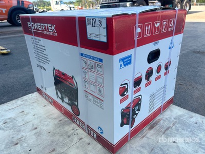 2024 Powertek DG9250E 8 kW Portable Generator Set (Unused)