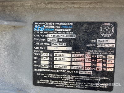 2024 ITD Tri/A Extendable Container Trailer