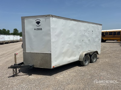 2018 Diamond 7x14 14 ft T/A Enclosed Trailer