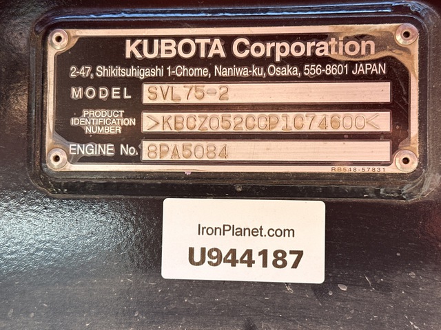 MINI CARGADOR SOBRE ORUGAS 2023 KUBOTA SVL752
