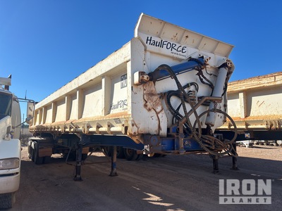 2018 Duraquip 12.1 m Tri/A Triple Road Train Combination Side Dump Trailer