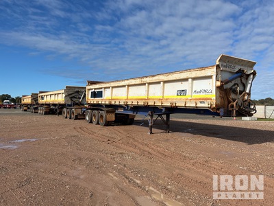 2018 Duraquip Tri/A Triple Road Train Combination Side Dump Trailer