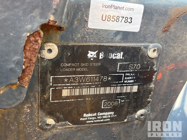MINI CARGADOR SOBRE RUEDAS 2008 BOBCAT S70