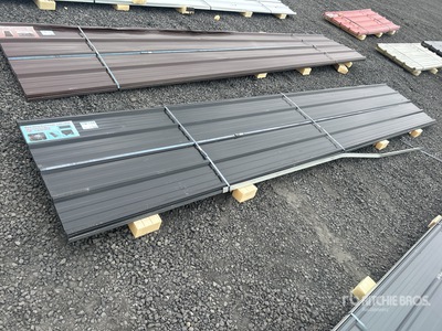 Quantity of (30) 16'L x 3'W Black Metal Roof Panels (Unused)