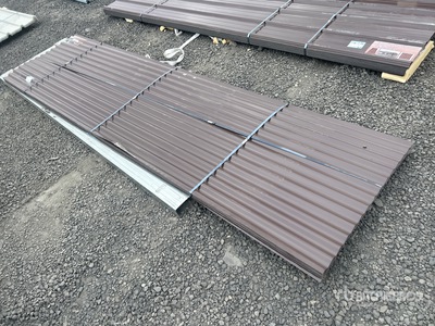 Quantity of (70) 12'L x 3'W Brown Metal Roof Panels (Unused)