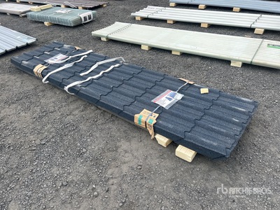 Quantity of (30) 11.8'L x 3'W stone coated metal roof panels (Unused)