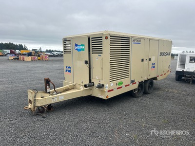 2007 Doosan HP1600WCU-T3 1600 cfm Mobile Air Compressor (Inoperable)