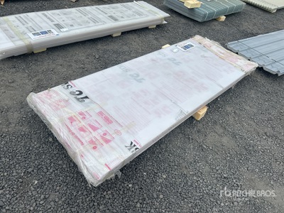 Quantity of (20) 8'L x 35"W Clear Multi-Wall Polycarbonate Pane (Unused)