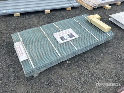 Quantity of (50) 3 ft x 6 ft Galvanized Steel Garden Mesh 12 Gauge (Unused)