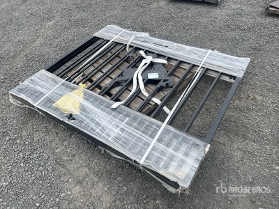 11 ft 8 in x 4 ft 9 in Wrought Iron Bi-Parting Driveway Gate (Unused)