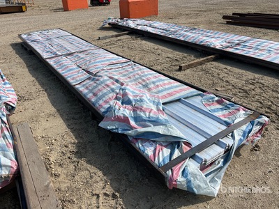 Quantity of (100) Sheets Galvalume Steel Roofing Varios. Industrial (Unused)
