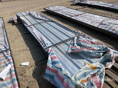 Quantity of (100) Sheets Galvalume Steel Roofing Varios. Industrial (Unused)