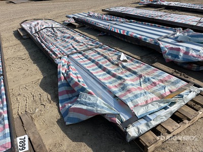 Quantity of (100) Sheets Galvalume Steel Roofing Varios. Industrial (Unused)