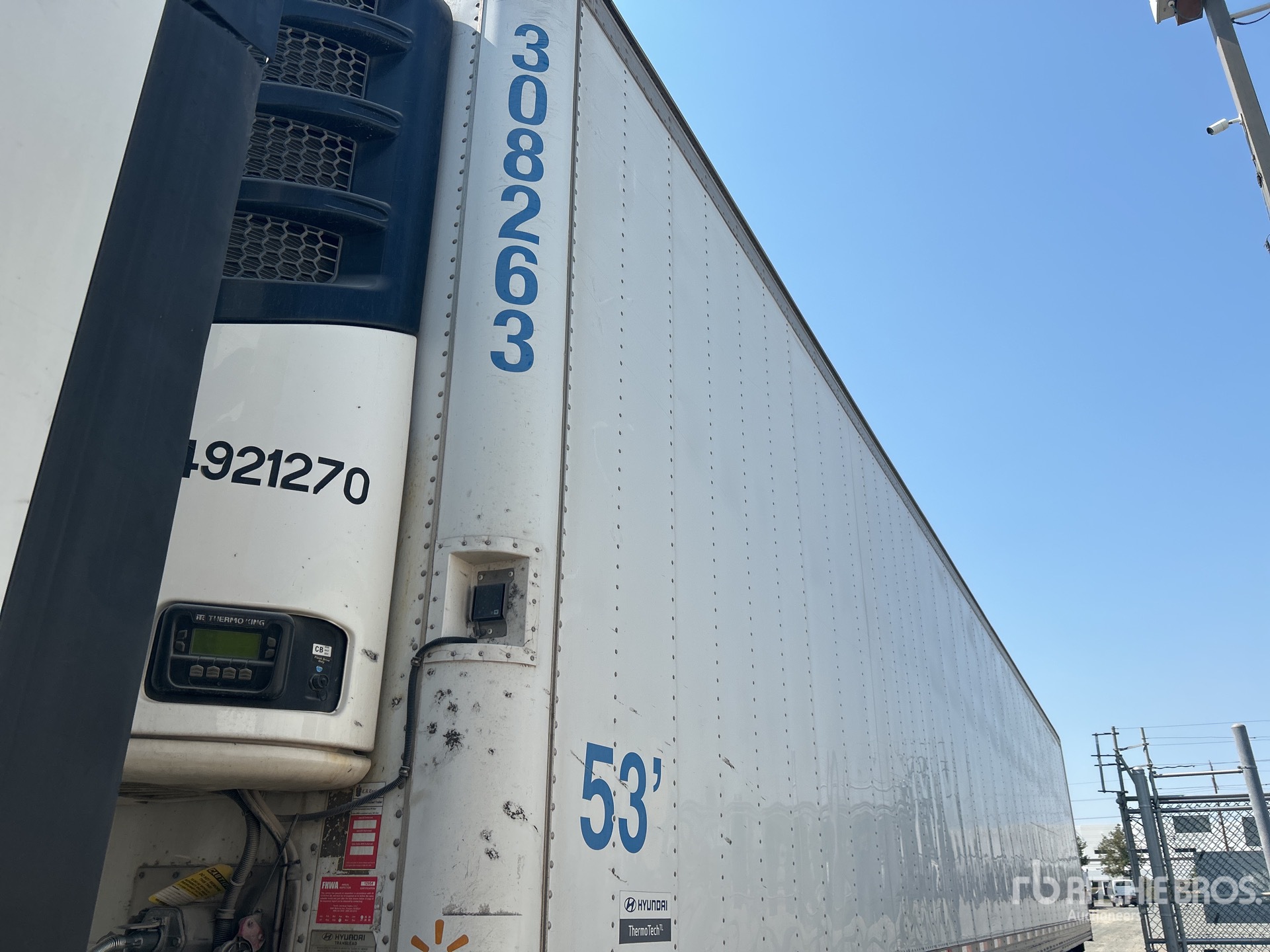 2016 Hyundai 53 ft T/A Refrigerated Trailer