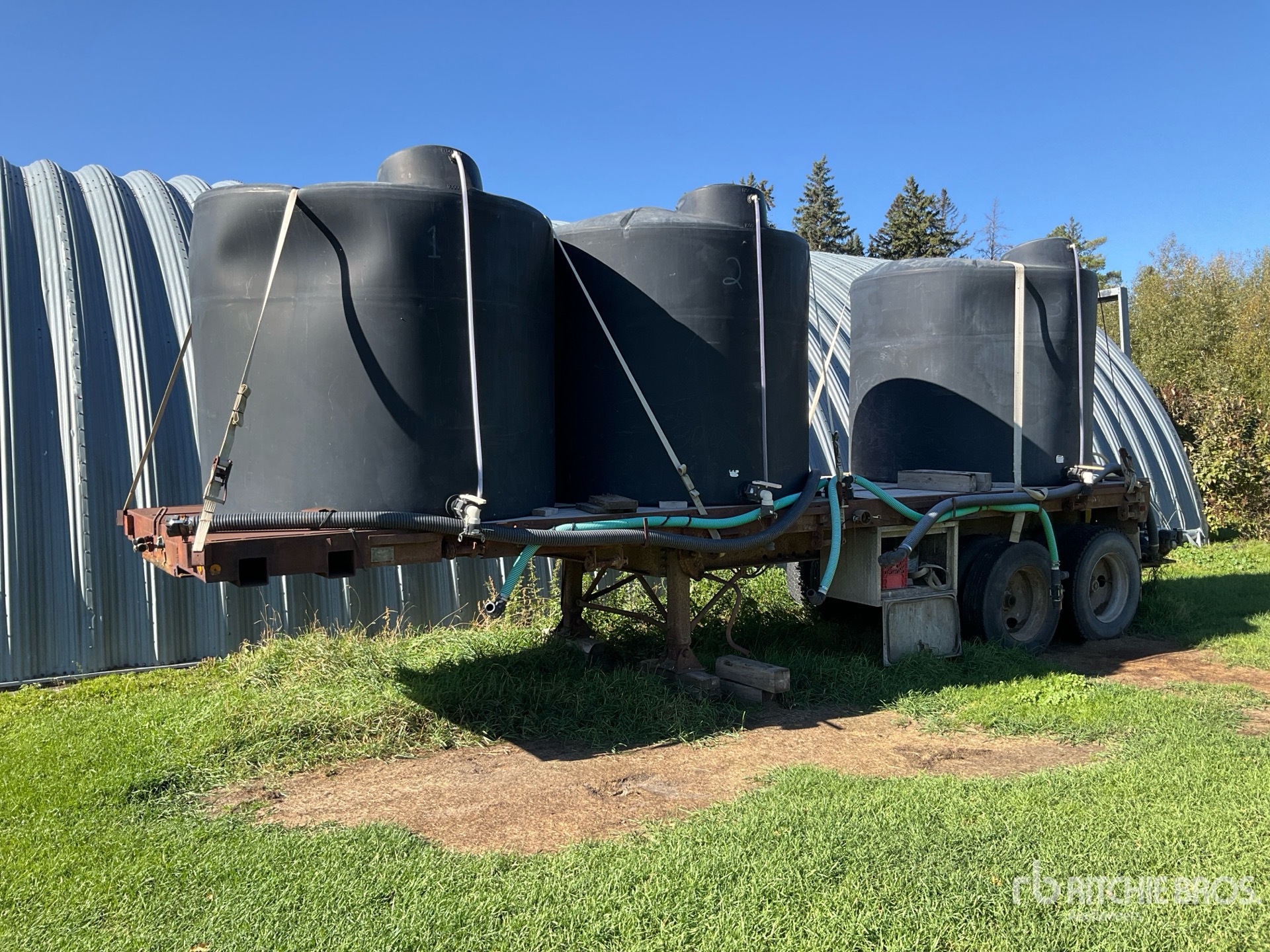 1985 Trailmobile 28 ft T/A Flatbed Trailer