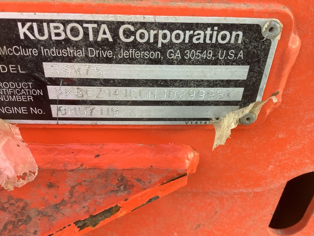 MINI CARGADOR SOBRE RUEDAS 2022 KUBOTA SSV75PHRC