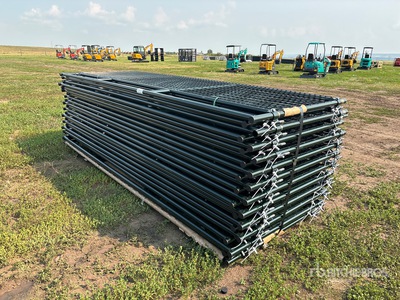 Quantity of (23) 2025 BYT MRG12 12 ft Steel Mesh Ranch Vee Poort (Unused)