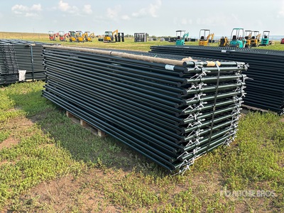 Quantity of (23) 2025 BYT MRG12 12 ft Steel Mesh Ranch Vee Poort (Unused)