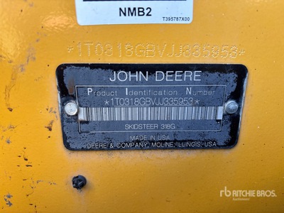 2018 John Deere 318G Two-Speed Skid Steer Loader