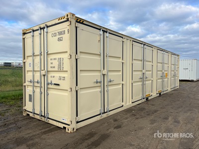 2025 40 ft High Cube Multi-Door Storage Container