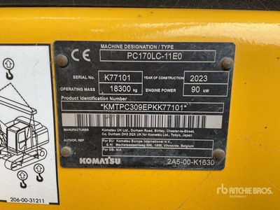 2023 Komatsu PC170LC-11E0 Kettenbagger
