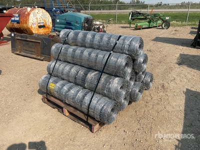 Quantity of (10) 2025 BYT FFC762 330 ft x 4 ft Galvanized Farm Fencing (Unused)