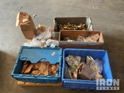 (55) Pipe Adapters, (97) Lock Nuts, (17) Valves & Assorted Items