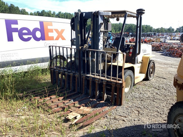 2004 Yale GDP155 10000 lb Pneumatic Tire Forklift (Inoperable ...