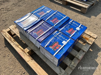 Quantity of (6) 2025 BYT ABTJK20 20T Air/Hydraulic Bottle Jack (Unused)