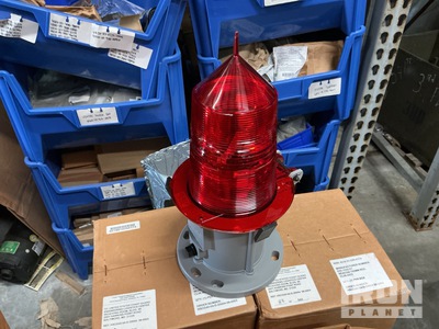 (3) MaxLumina ML-155 Red Beacon Lights