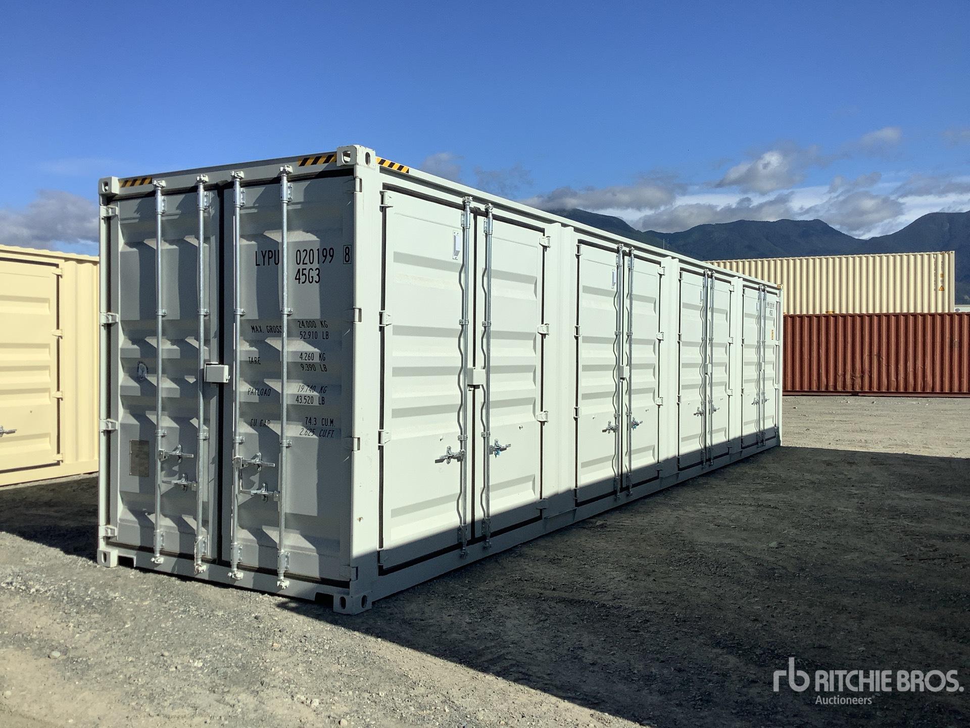 2025 40 ft High Cube Multi-Door Storage Container