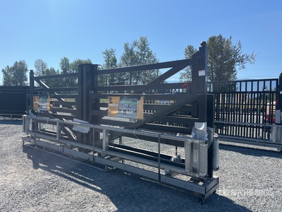 2025 Suihe SG 20 ft x 76 in Wrought Iron Bi-Parting Driveway Gate (Unused)