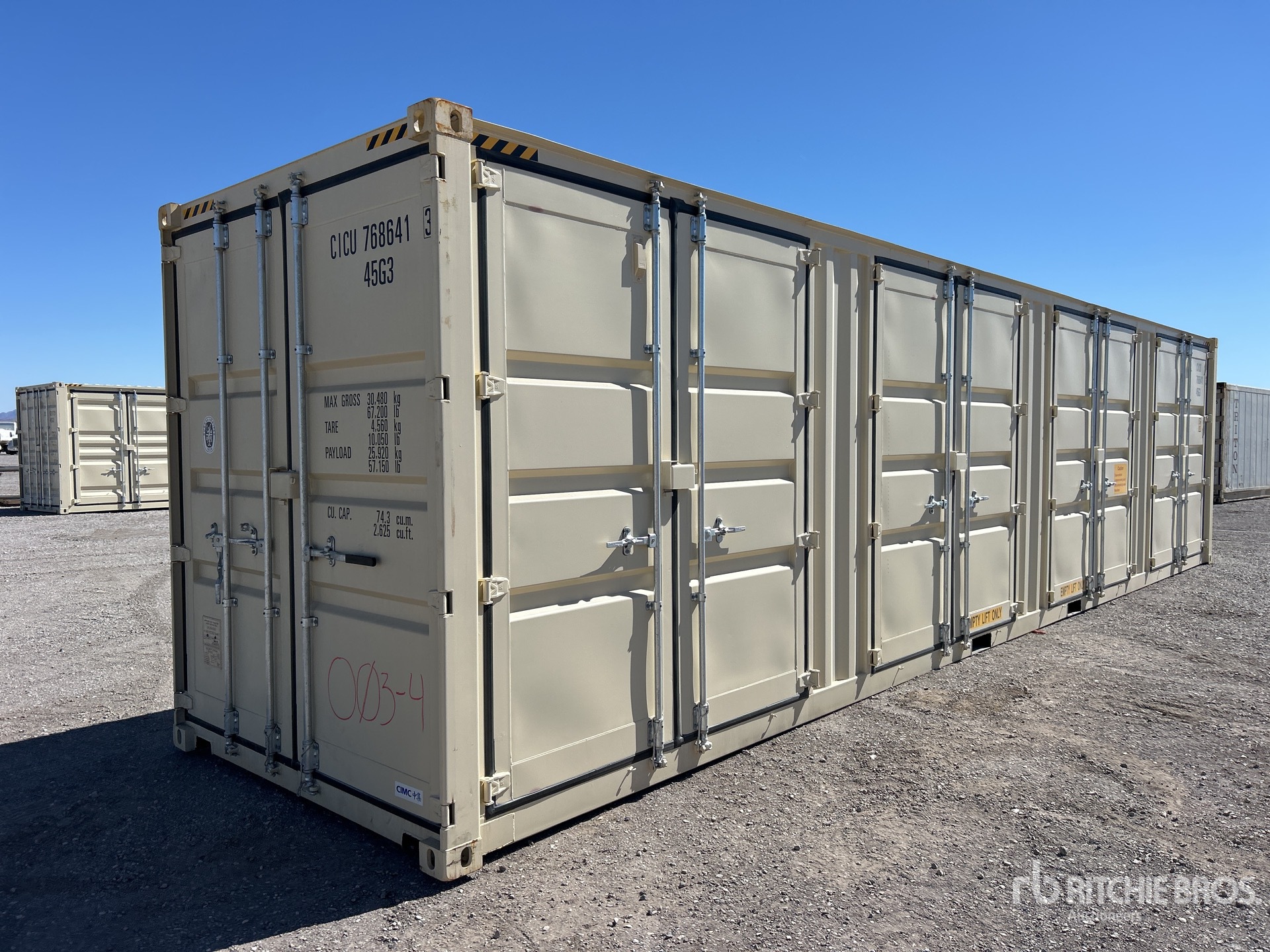 2025 40 ft High Cube Multi-Door Storage Container (Unused)